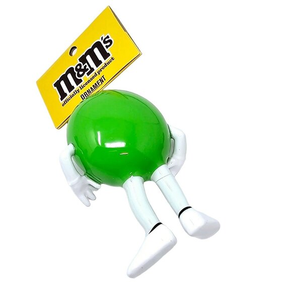 M&Ms Green Man Candy Collectible Christmas Ornament by Ruz - Picture 5 of 6